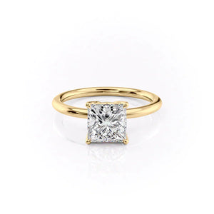 The Alison Set With A 4.5 Carat Princess Moissanite