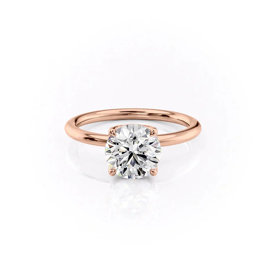 The Alison Set With A 2.5 Carat Round Lab Diamond