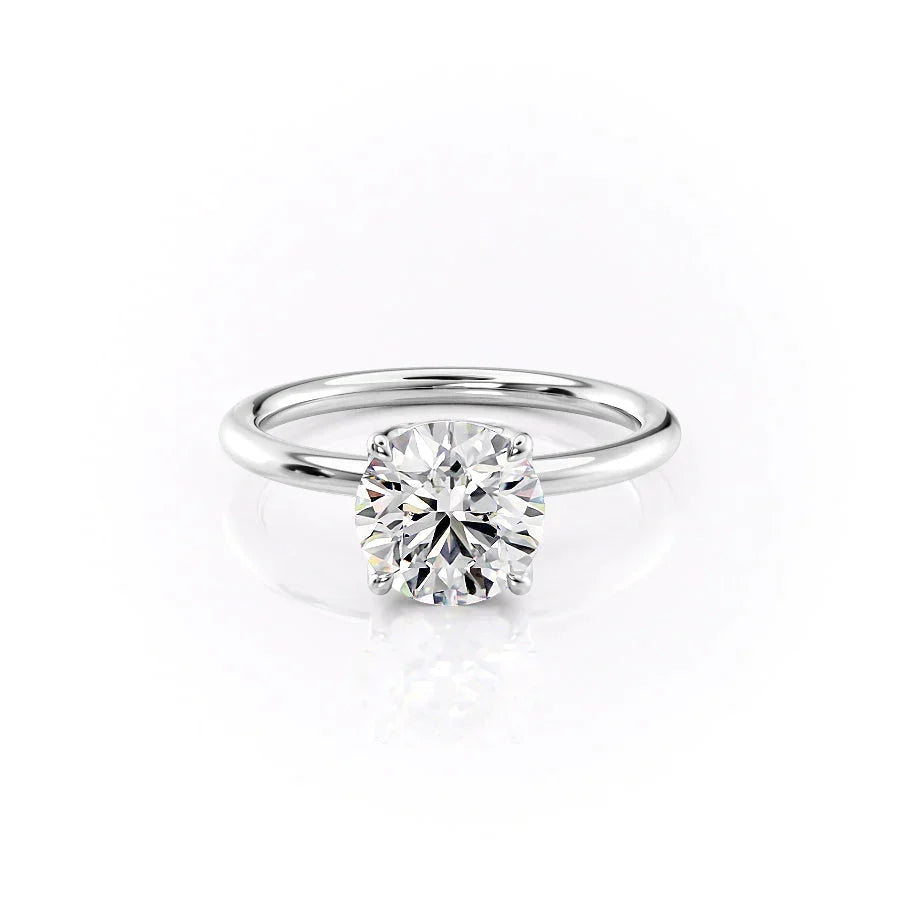 The Alison Set With A Round Moissanite