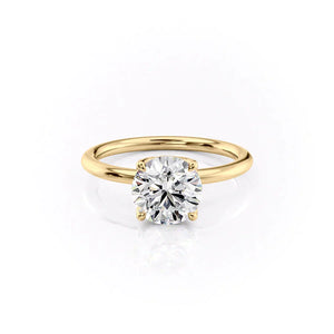 The Alison Set With A 2 Carat Round Lab Diamond