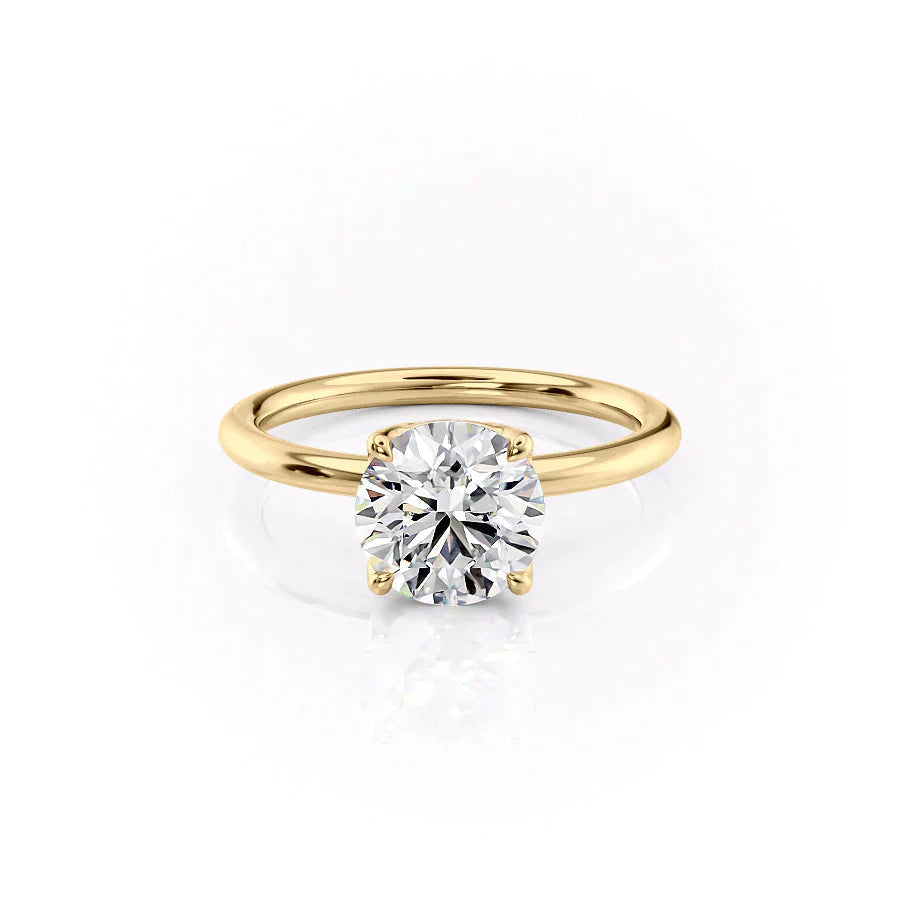 The Alison Set With A 3 Carat Round Lab Diamond