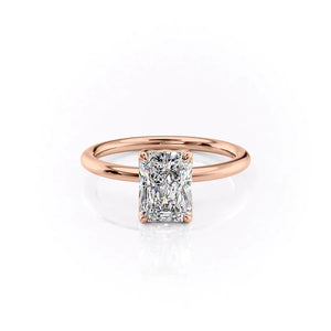 The Alison Set With A 2.5 Carat Radiant Moissanite