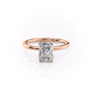 The Alison Set With A Radiant Moissanite