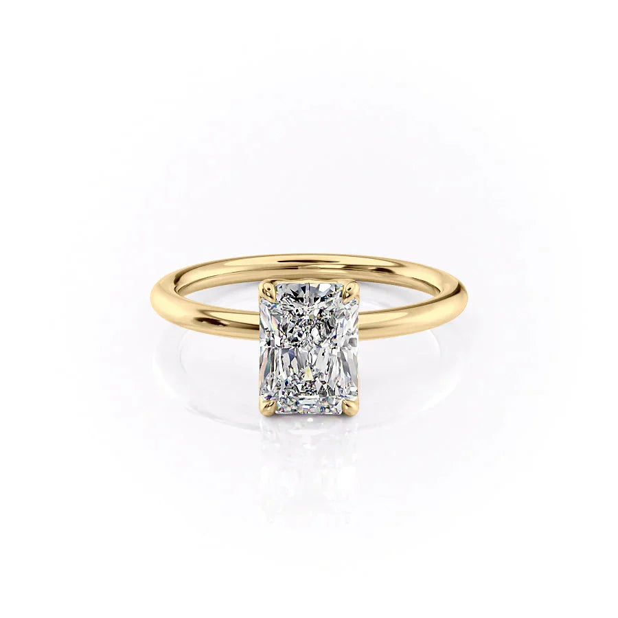 The Alison Set With A 4.5 Carat Radiant Moissanite