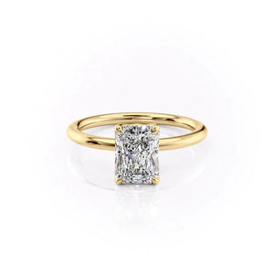 The Alison Set With A 2.5 Carat Radiant Moissanite