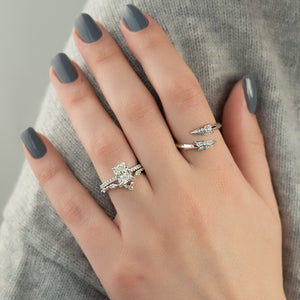 The Pave Alison Set With A 2 Carat Radiant Lab Diamond