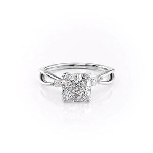The Kelsey Set With A Cushion Moissanite