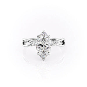 The Kelsey Set With A Marquise Moissanite
