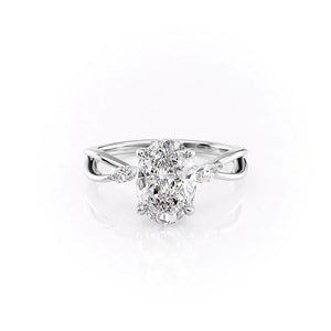 The Kelsey Set With A Oval Moissanite