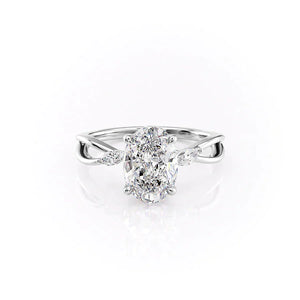 The Kelsey Set With A 3 Carat Oval Lab Diamond