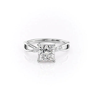 The Kelsey Set With A Princess Moissanite