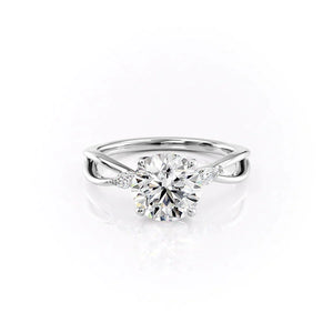 The Kelsey Set With A Round Moissanite