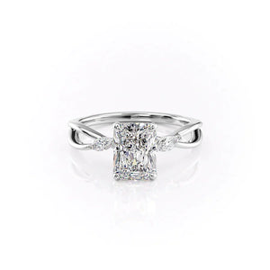 The Kelsey Set With A Radiant Moissanite