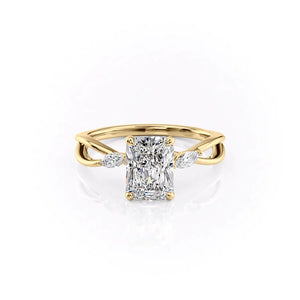 The Kelsey Set With A Radiant Moissanite