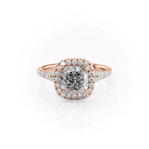 The Miley Set With A 4.5 Carat Cushion Moissanite