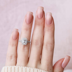 The Miley Set With A 1.5 Carat Emerald Moissanite