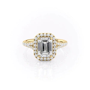 The Miley Set With A 2.5 Carat Emerald Moissanite