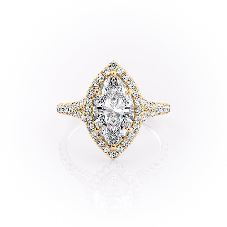 The Miley Set With A 1.5 Carat Marquise Moissanite