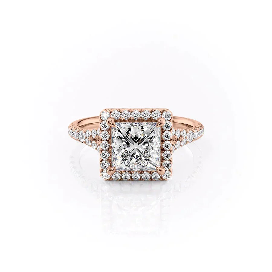 The Miley Set With A 1.5 Carat Princess Moissanite