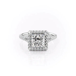 The Miley Set With A 4.5 Carat Princess Moissanite