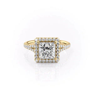 The Miley Set With A 1.5 Carat Princess Moissanite