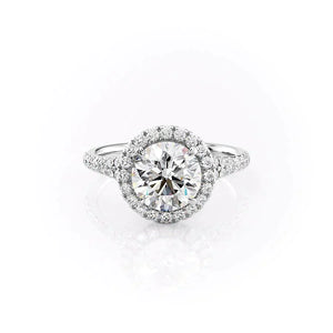 The Miley Set With A 2 Carat Round Lab Diamond
