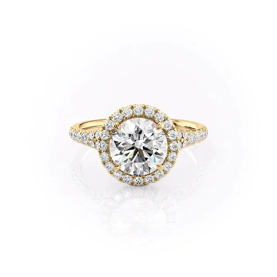 The Miley Set With A 1.5 Carat Round Lab Diamond
