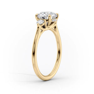 The Lia Set With A 1 Carat Emerald Lab Diamond