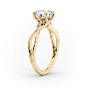 The Kelsey Set With A 2.5 Carat Marquise Lab Diamond