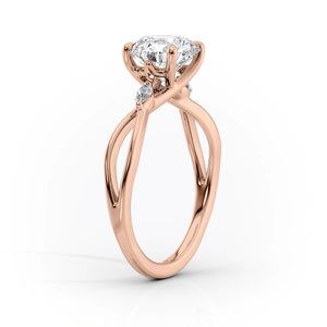 The Kelsey Set With A 3 Carat Princess Lab Diamond