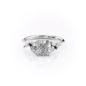 The Melissa Set With A Cushion Moissanite