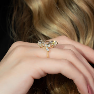 The Melissa Set With A 2 Carat Marquise Lab Diamond