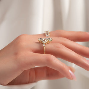 The Melissa Set With A 2 Carat Marquise Lab Diamond