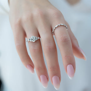 The Melissa Set With A 2 Carat Oval Lab Diamond