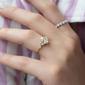 The Melissa Set With A 3 Carat Oval Lab Diamond