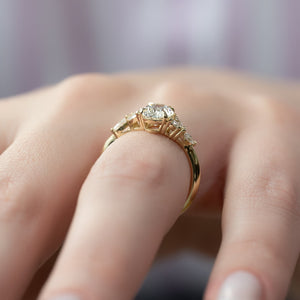 The Melissa Set With A 3 Carat Oval Lab Diamond