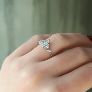 The Melissa Set With A 2 Carat Pear Lab Diamond