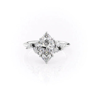 The Melissa Set With A 2 Carat Marquise Lab Diamond