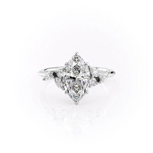 The Melissa Set With A Marquise Moissanite