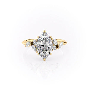 The Melissa Set With A 1.5 Carat Marquise Moissanite
