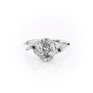 The Melissa Set With A 1 Carat Oval Lab Diamond