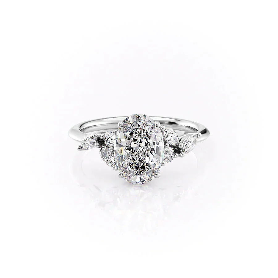 The Melissa Set With A 2 Carat Oval Lab Diamond