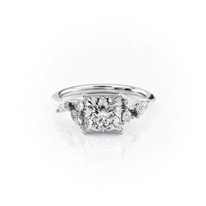 The Melissa Set With A 2 Carat Princess Lab Diamond