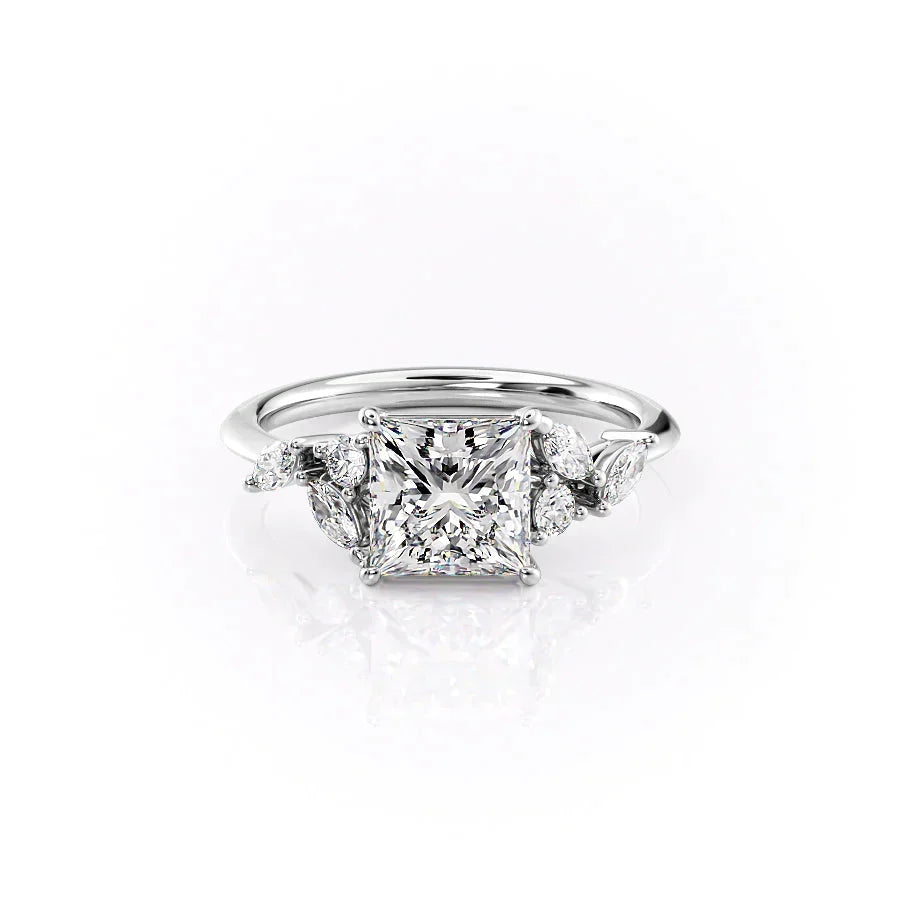 The Melissa Set With A Princess Moissanite