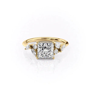 The Melissa Set With A 1.5 Carat Princess Lab Diamond