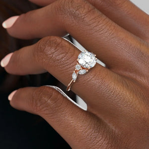 The Melissa Set With A 1.5 Carat Round Lab Diamond