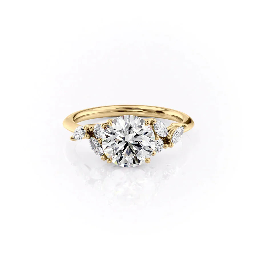 The Melissa Set With A 1 Carat Round Lab Diamond
