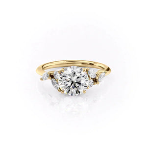 The Melissa Set With A 3 Carat Round Lab Diamond