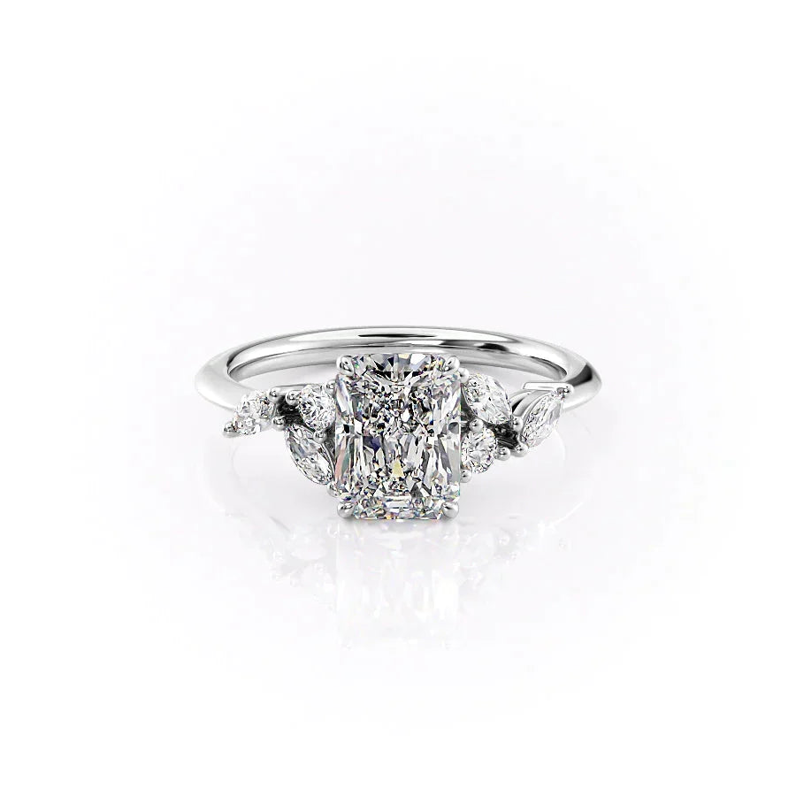 The Melissa Set With A Radiant Moissanite
