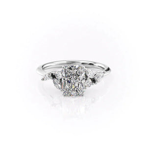 The Melissa Set With A 1.5 Carat Radiant Lab Diamond